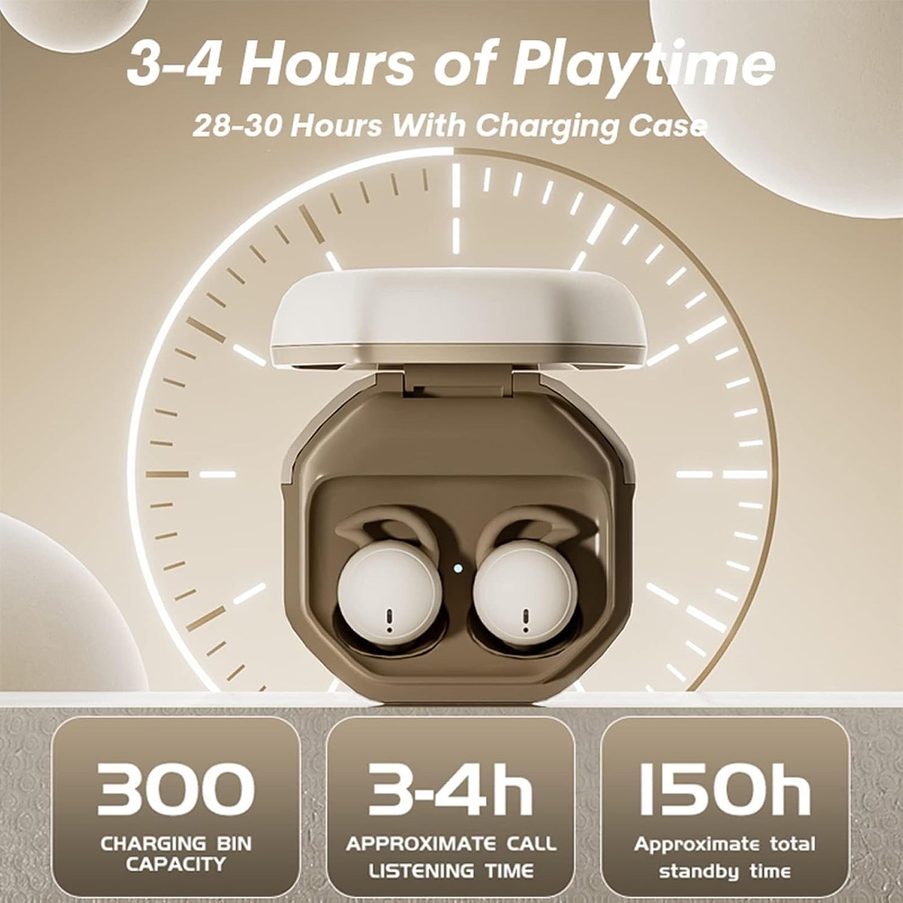 SomnusPil V3 Sleep Earbuds - Ultra-Lightweight 2.3g Invisible Bluetooth 5.3 Sleeping Headphones with 28H Battery