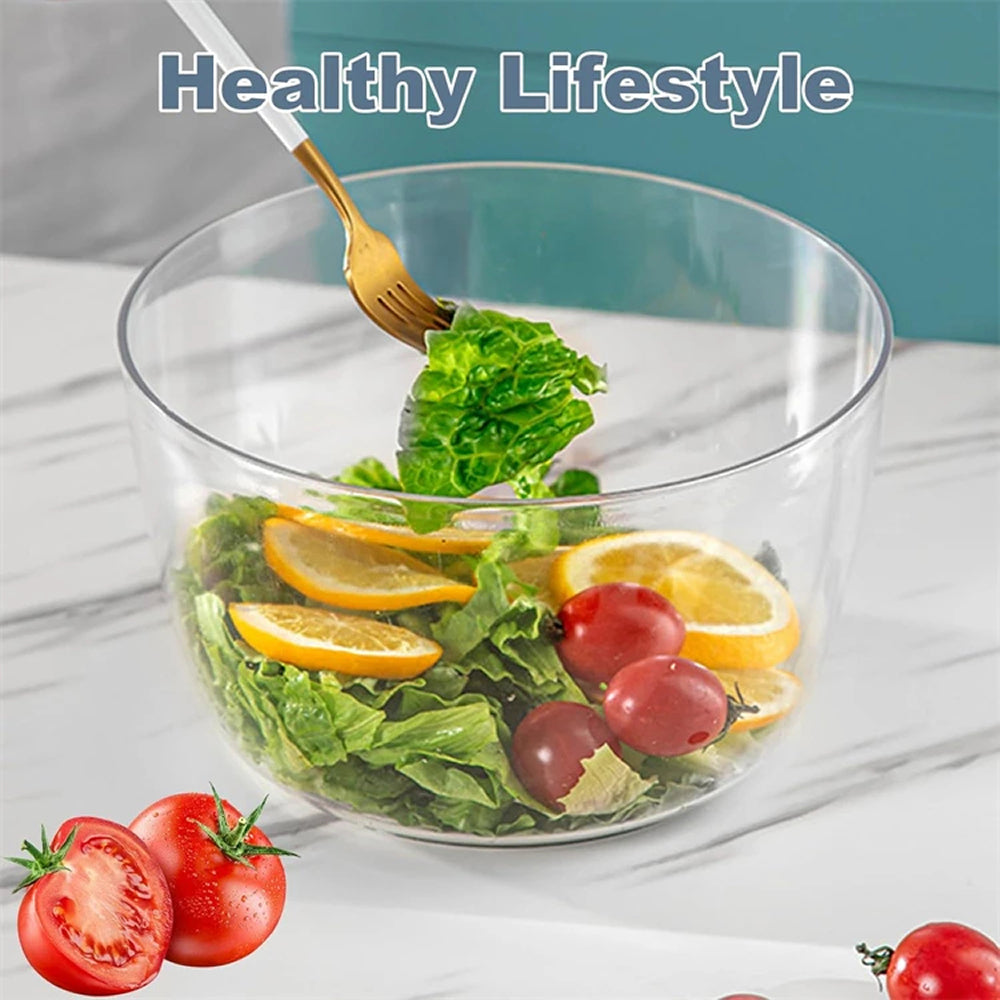 SpiSalix Salad Spinner 3L Large Capacity with Instant-Stop Button and Non-Slip Base