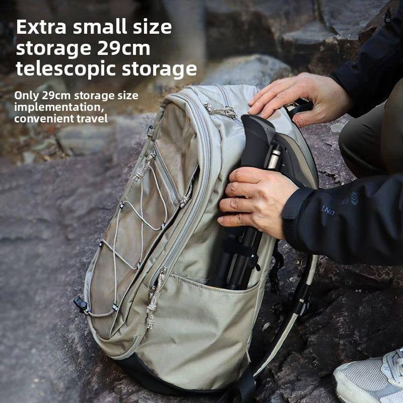 TrekiPoli Ultra-Light 7075 Aluminum Trekking Poles with Shock-Absorbing Core, Ergonomic EVA Grips and 29cm Compact Fold