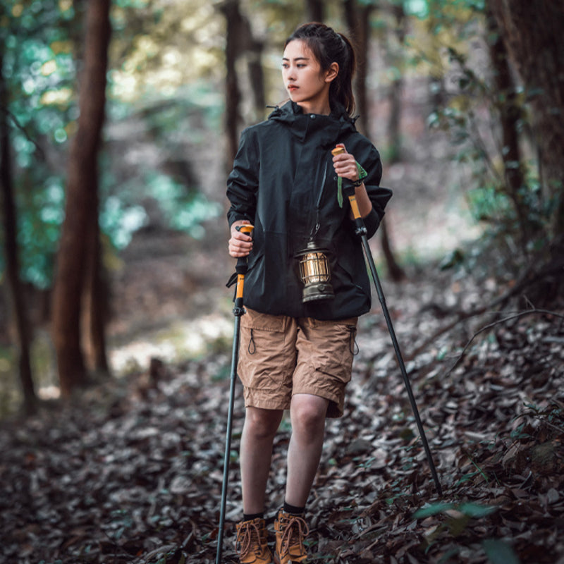 TrekiPoli Ultra-Light 7075 Aluminum Trekking Poles with Shock-Absorbing Core, Ergonomic EVA Grips and 29cm Compact Fold