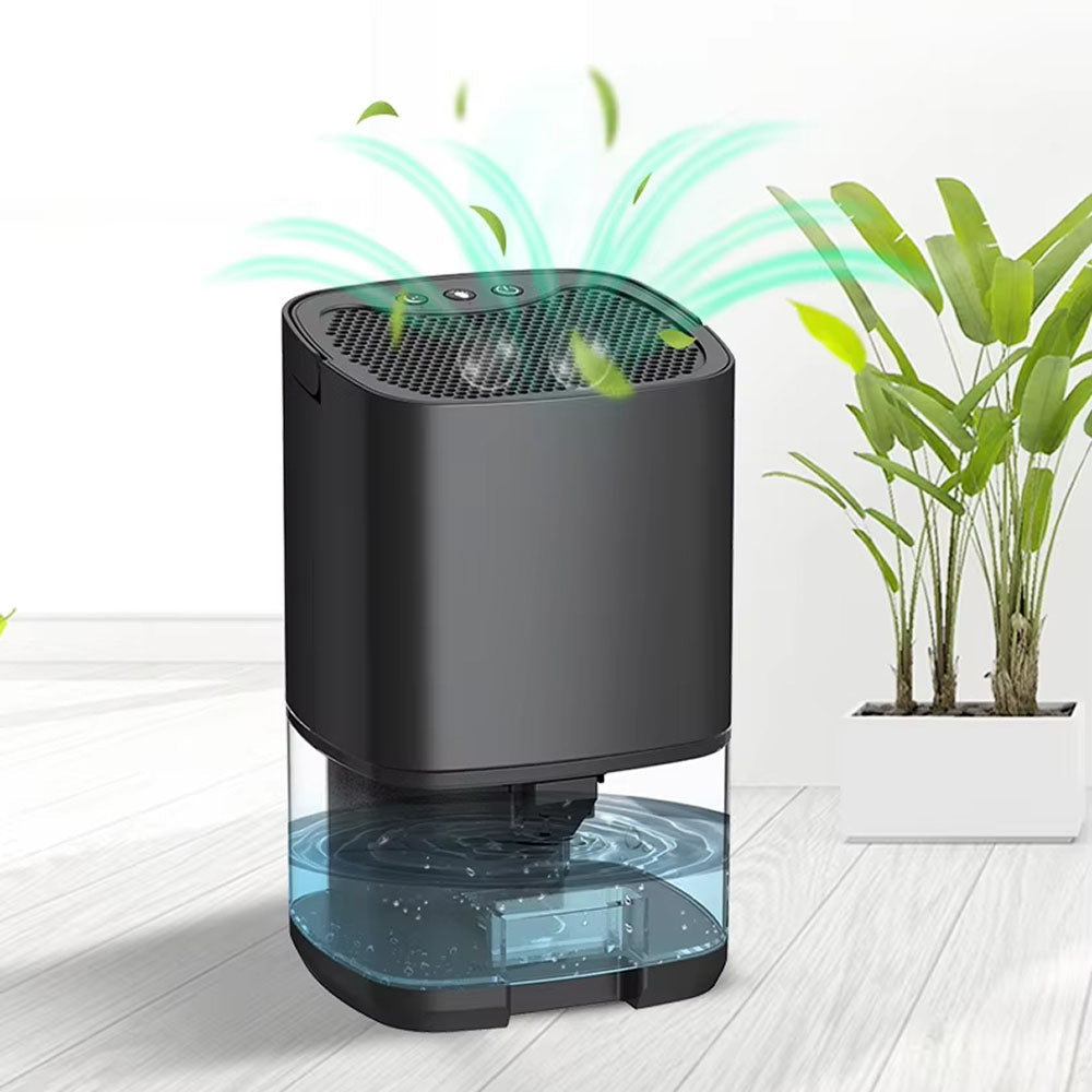 StaxMico Dehumidifier 68oz Water Tank 28dB Ultra-Quiet with 7-Color LED & Auto Shut-Off