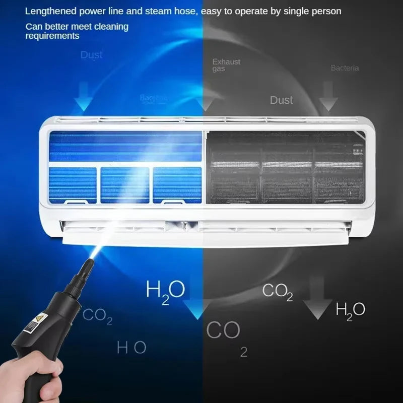 SteamPuci 2500W High-Pressure Steam Cleaner - 6-Speed Adjustable, 99.9% Sanitization, Anti-Dry Protection, Chemical-Ready Deep Cleaning