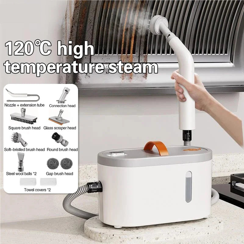 StemClix Steam Cleaner 1200W High-Temperature Sanitizer with 750ml Tank & Attachments
