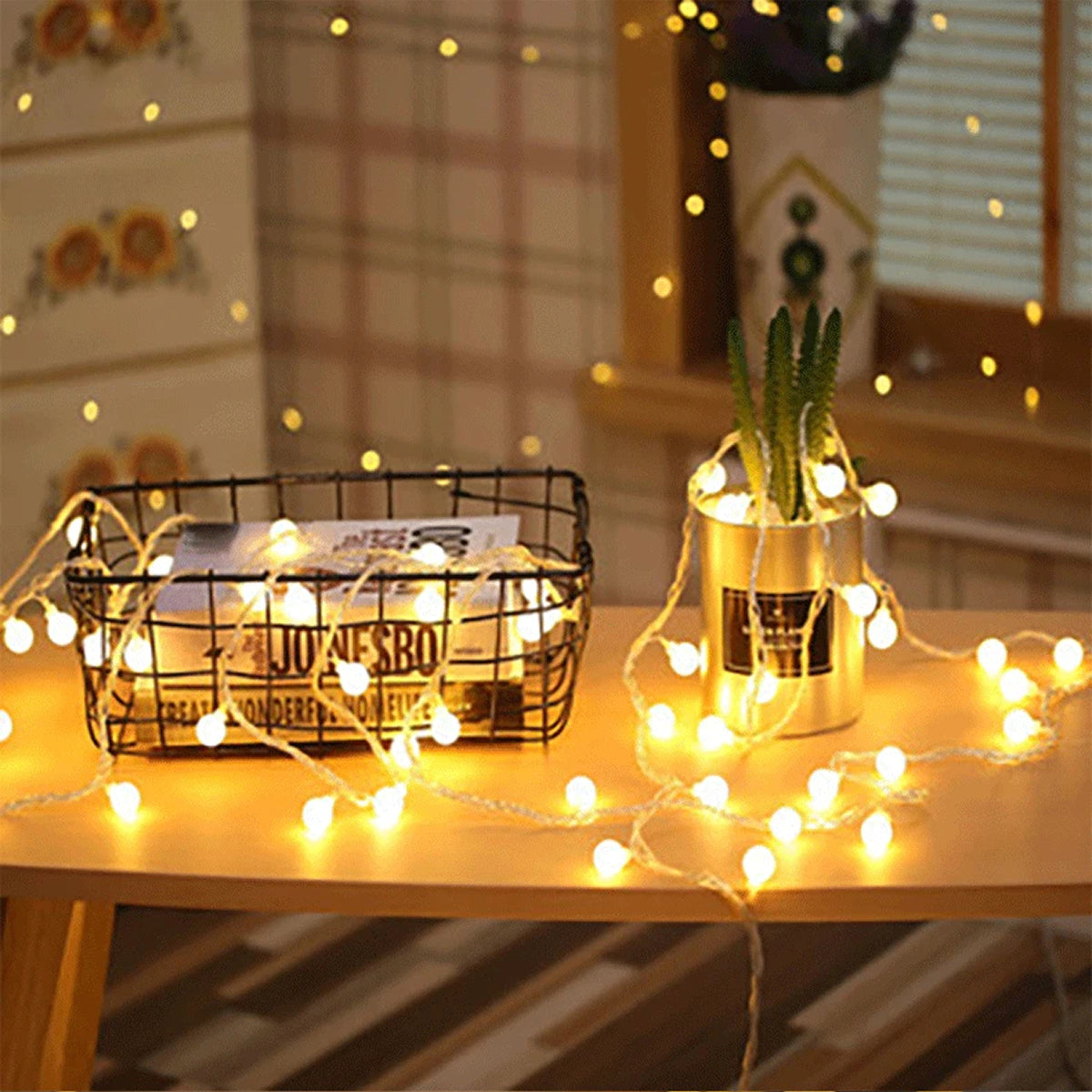 StrixLomi LED String Lights with Shatterproof PVC Shell, USB and Battery