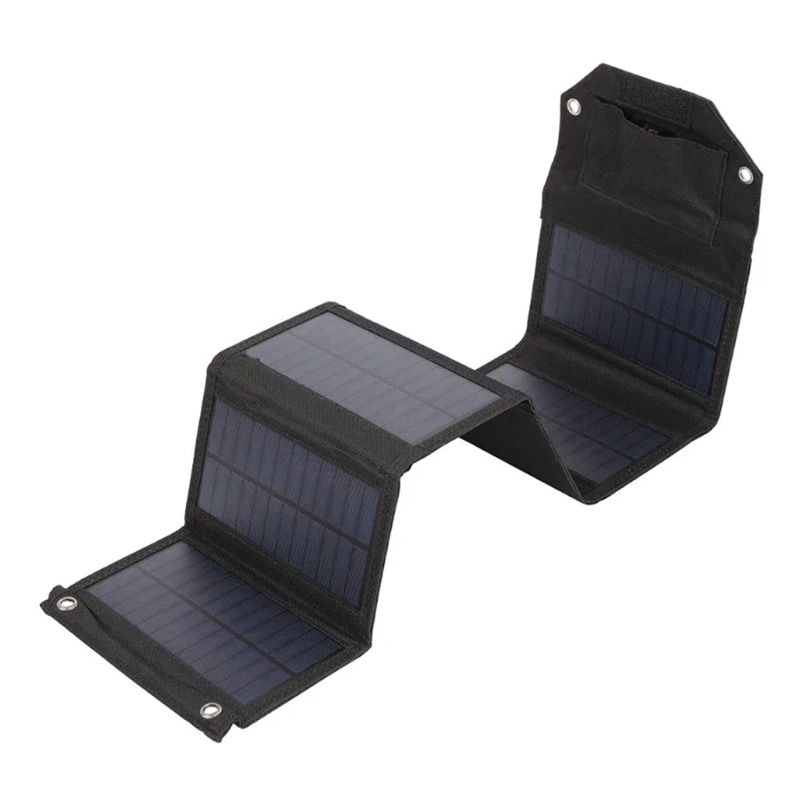 SundiFold High-Efficiency Portable Solar Panel with Dual USB & Type-C Outputs, 30% Faster Charging and Waterproof Foldable Design