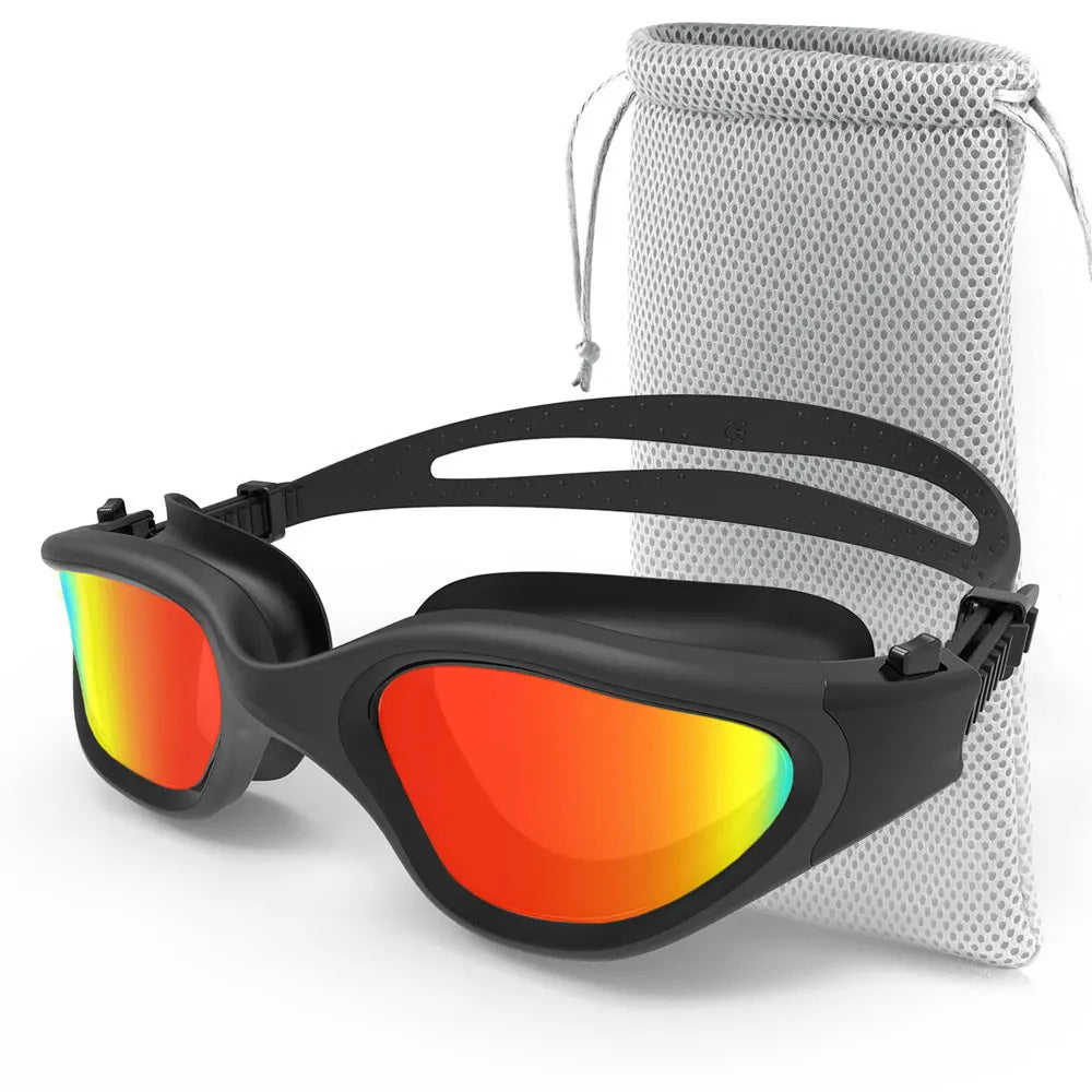 SwiGoxim Polarized Swim Goggles Anti-Fog UV Protection No-Leaking Wide Vision for Adults (Copy)