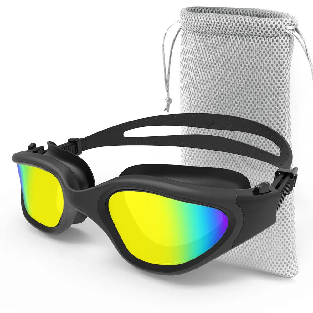 SwiGoxim Polarized Swim Goggles Anti-Fog UV Protection No-Leaking Wide Vision for Adults (Copy)