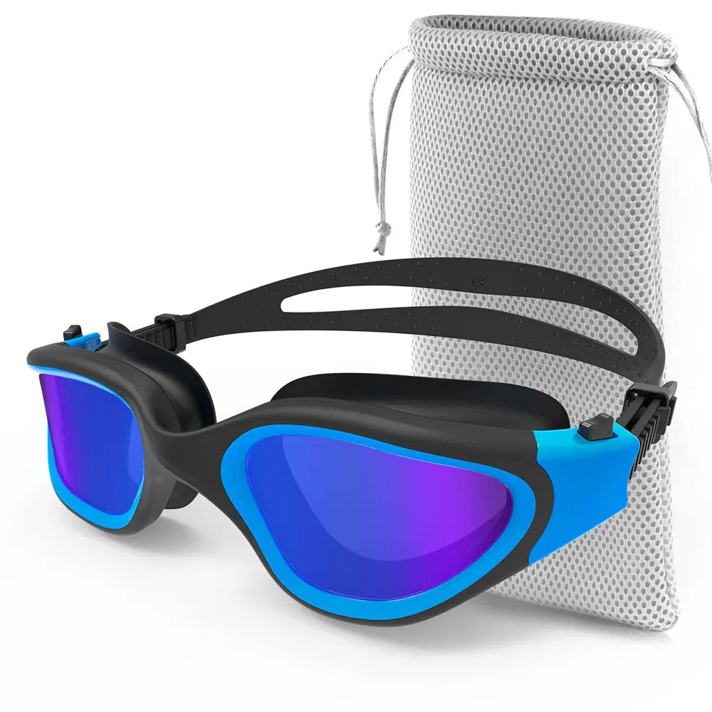 SwiGoxim Polarized Swim Goggles Anti-Fog UV Protection No-Leaking Wide Vision for Adults (Copy)