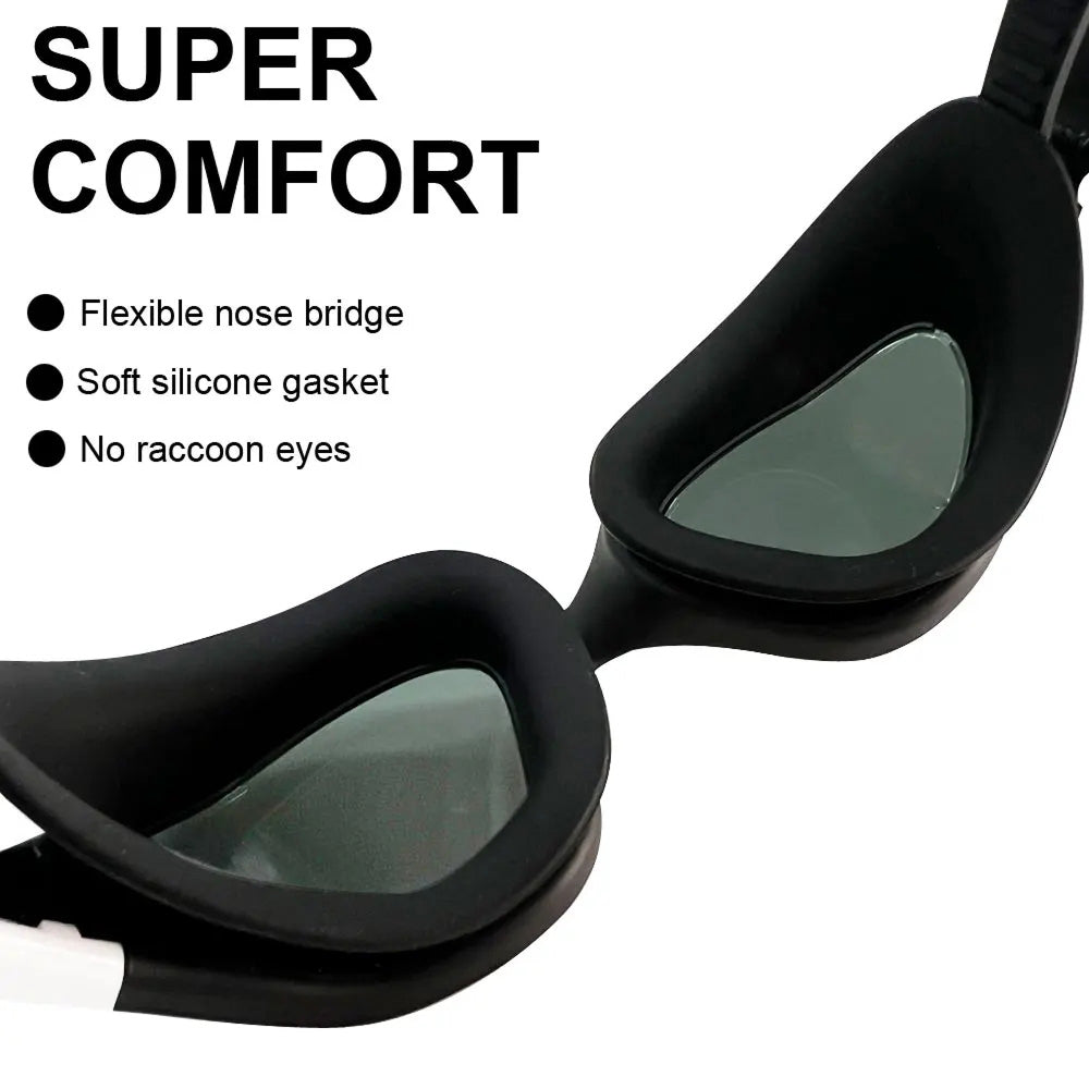 SwiGoxim Polarized Swim Goggles Anti-Fog UV Protection No-Leaking Wide Vision for Adults (Copy)