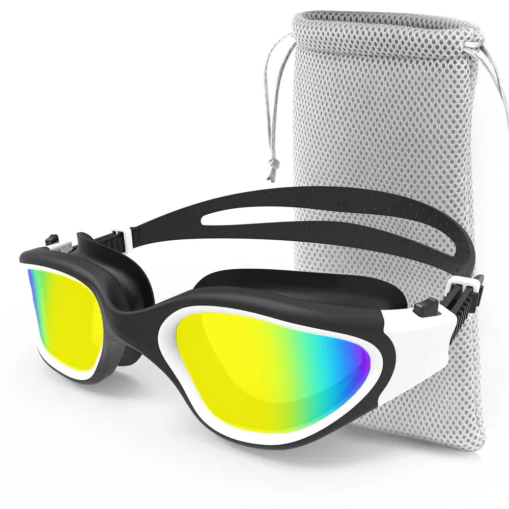SwiGoxim Polarized Swim Goggles Anti-Fog UV Protection No-Leaking Wide Vision for Adults (Copy)