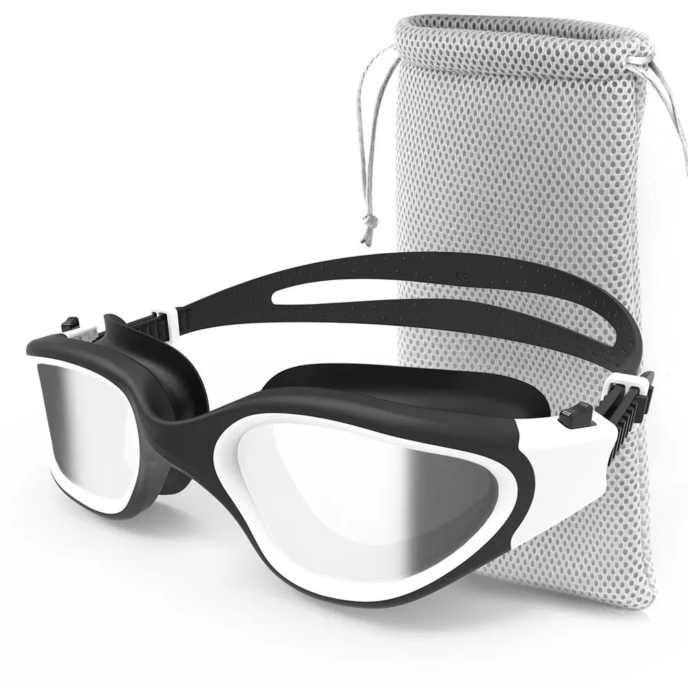 SwiGoxim Polarized Swim Goggles Anti-Fog UV Protection No-Leaking Wide Vision for Adults (Copy)