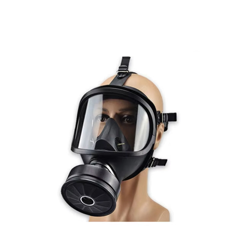 TeciAiri Professional Gas Mask - Military-Grade NBC Protection, 40mm Filter Interface, Anti-Fog Polycarbonate Lens, and Ultra-Low Breathing Resistance