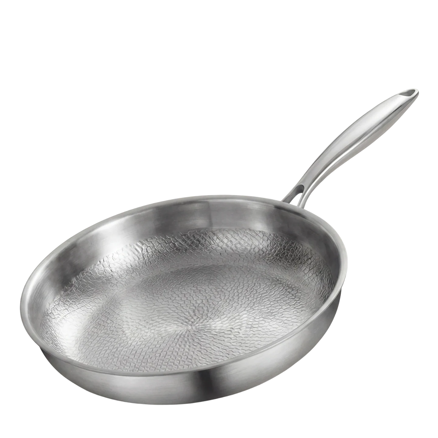 TitaKixi Titanium Frying Pan - 100% Solid Medical-Grade Titanium Skillet, PFAS & Teflon Free Non-Stick Hammered Surface