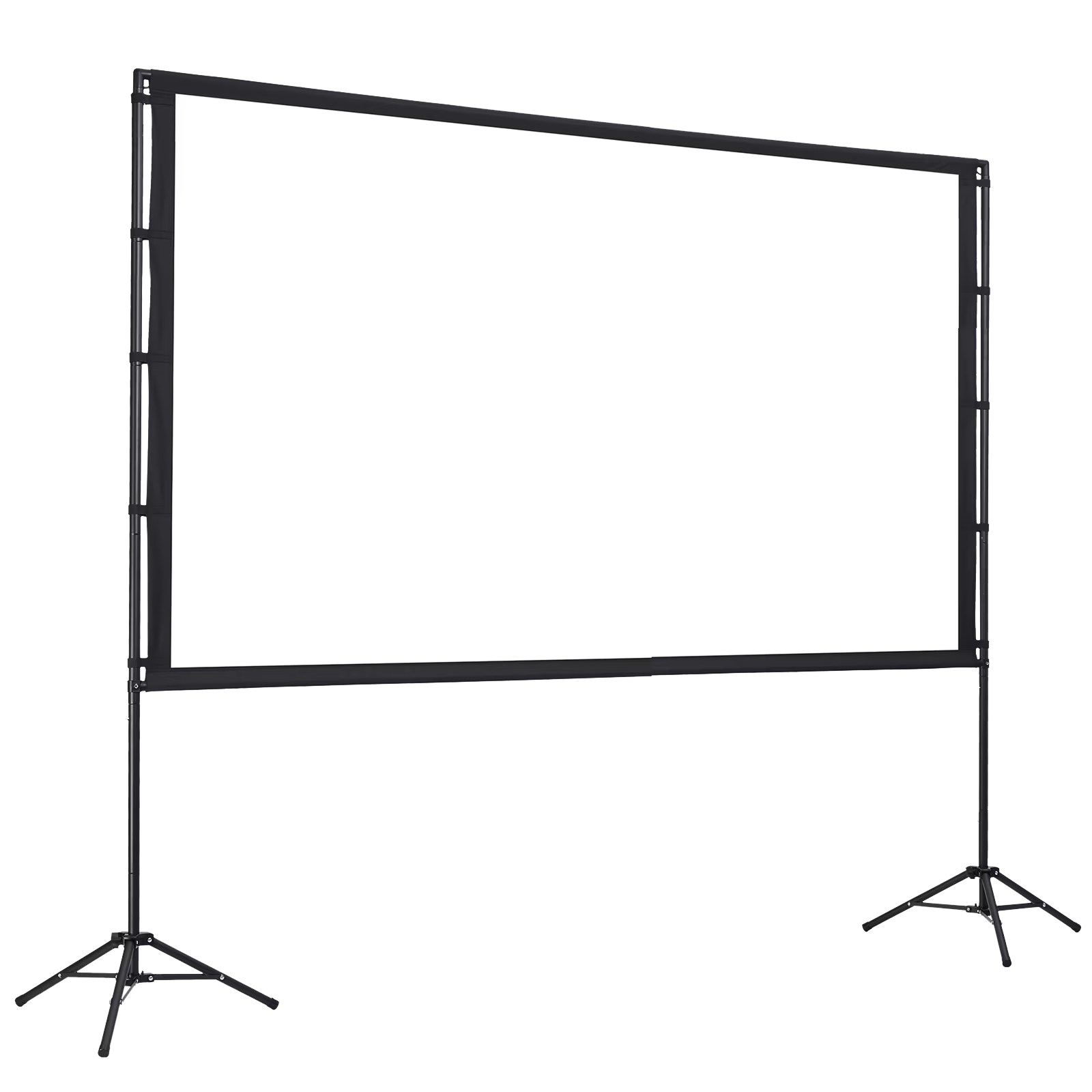 TorinLaxi Outdoor Projector Screen with Stand 4K HD 9.9 lbs Wrinkle-Free Movie Display
