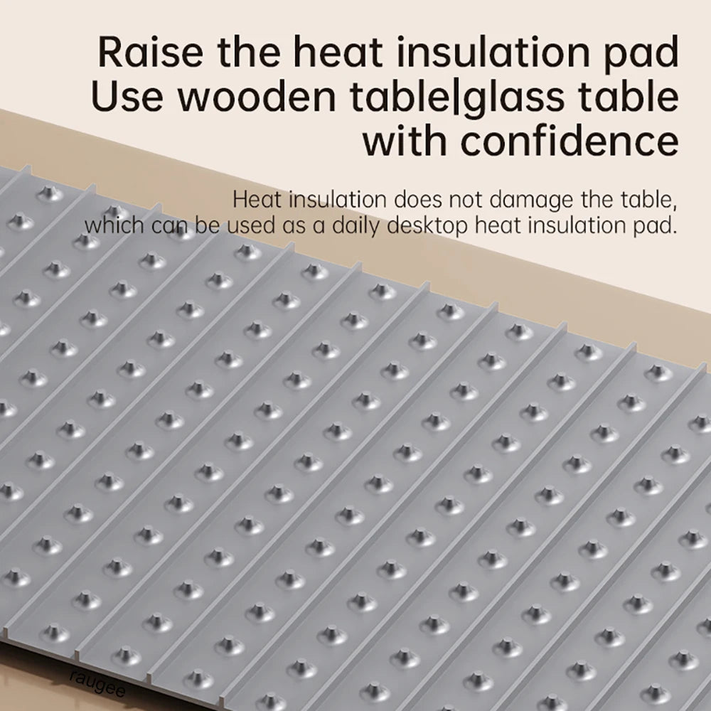 Electric Warming Tray Rollable Silicone 8 Temp 8h Timer