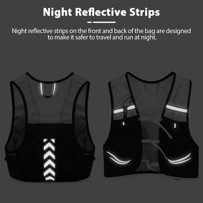 VetixMi Hydration Running Vest 108g Ultralight Waterproof Breathable Mesh for Night Running