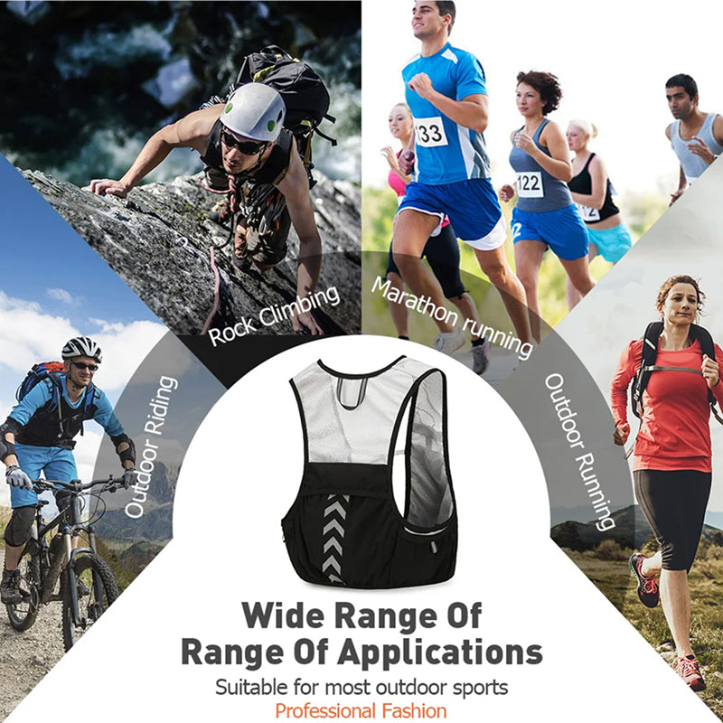 VetixMi Hydration Running Vest 108g Ultralight Waterproof Breathable Mesh for Night Running