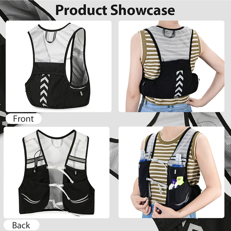 VetixMi Hydration Running Vest 108g Ultralight Waterproof Breathable Mesh for Night Running