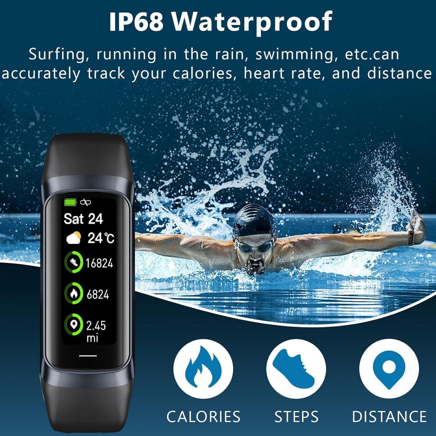 VigoEvo Smart Fitness Tracker with 1.10