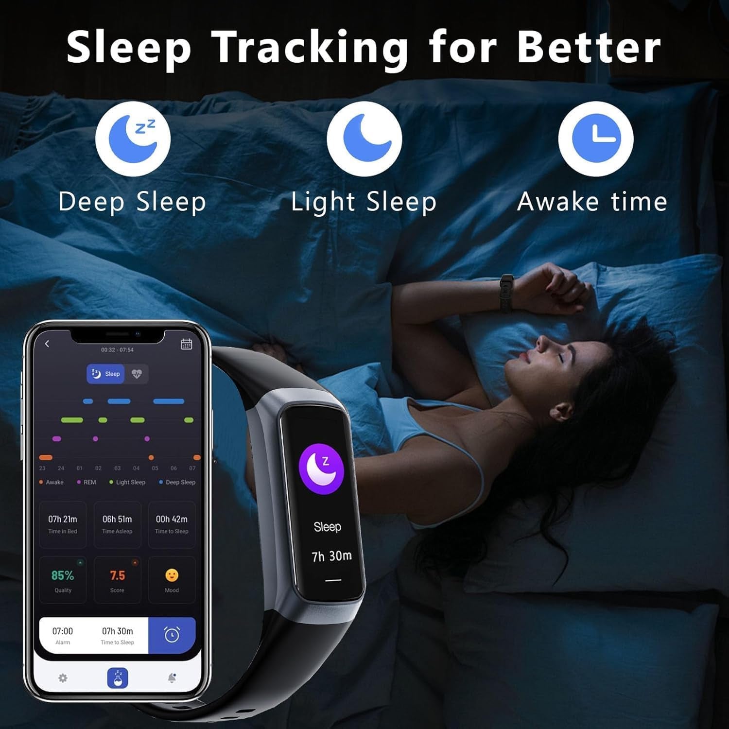 VigoEvo Smart Fitness Tracker with 1.10