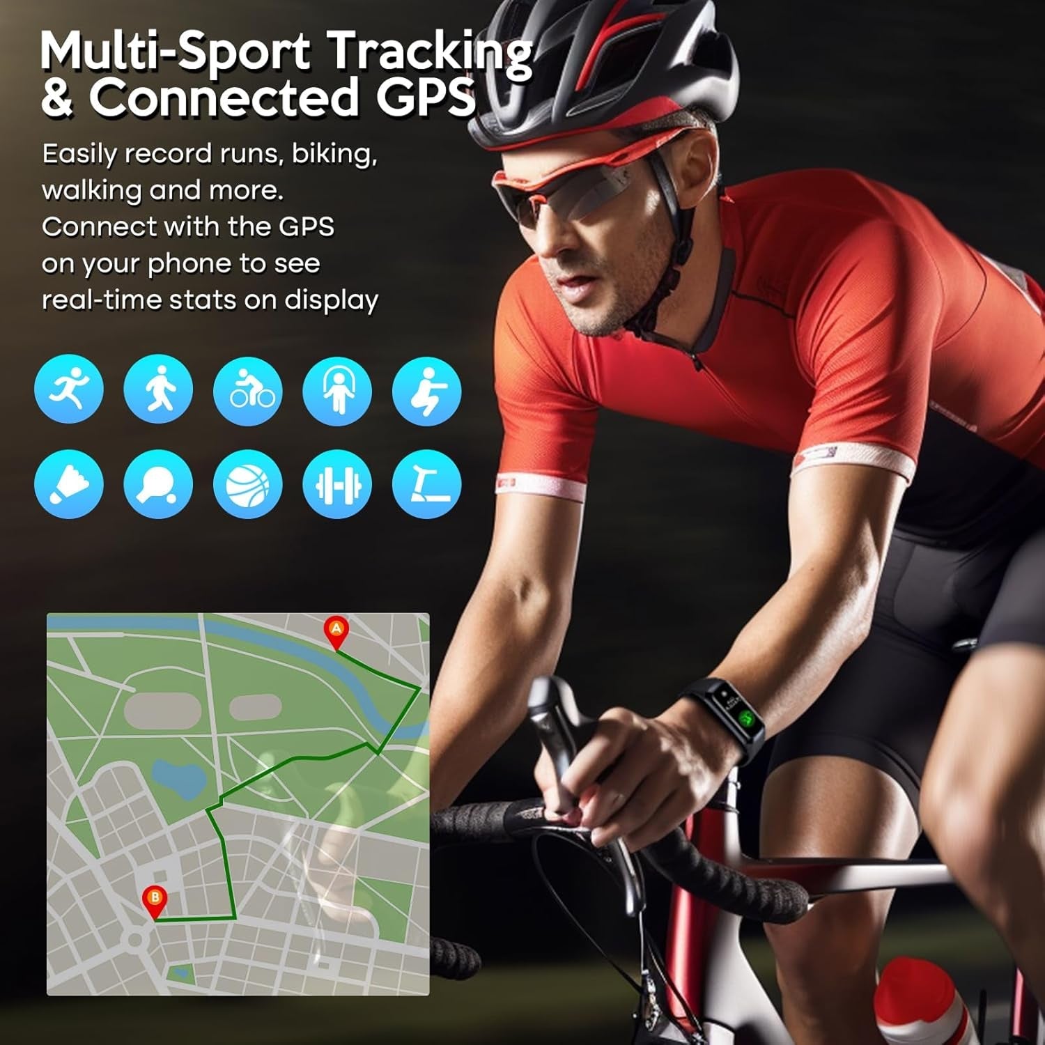 VigoEvo Smart Fitness Tracker with 1.10