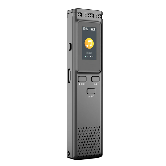VoiciSnap 64GB Digital Voice Recorder 1536kbps Noise Reduction Voice Activated MP3 Player