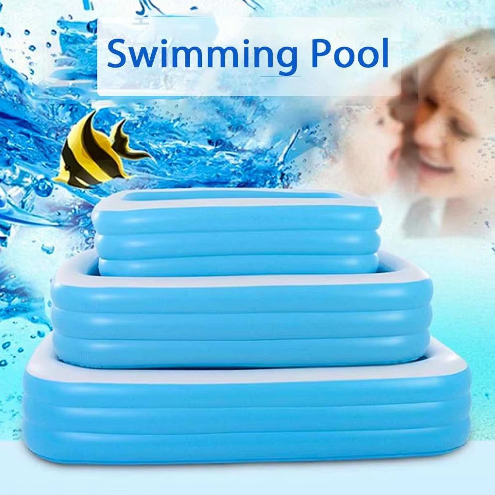 WaviJoy Family Inflatable Pool with Independent Airbag System and Cushioned Thermal Bottom