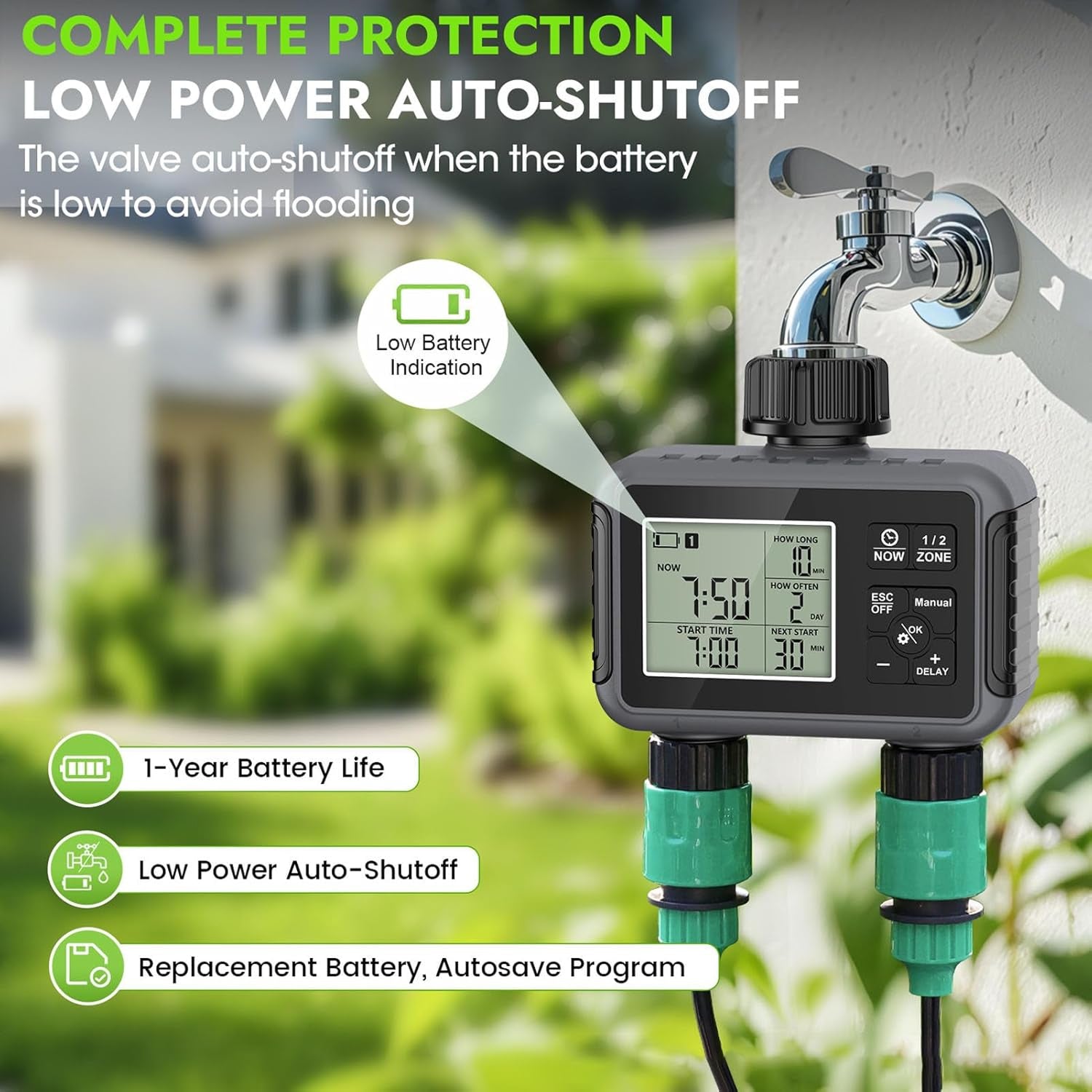 WiseDrox Smart Sprinkler Controller - Wi-Fi Irrigation System Timer