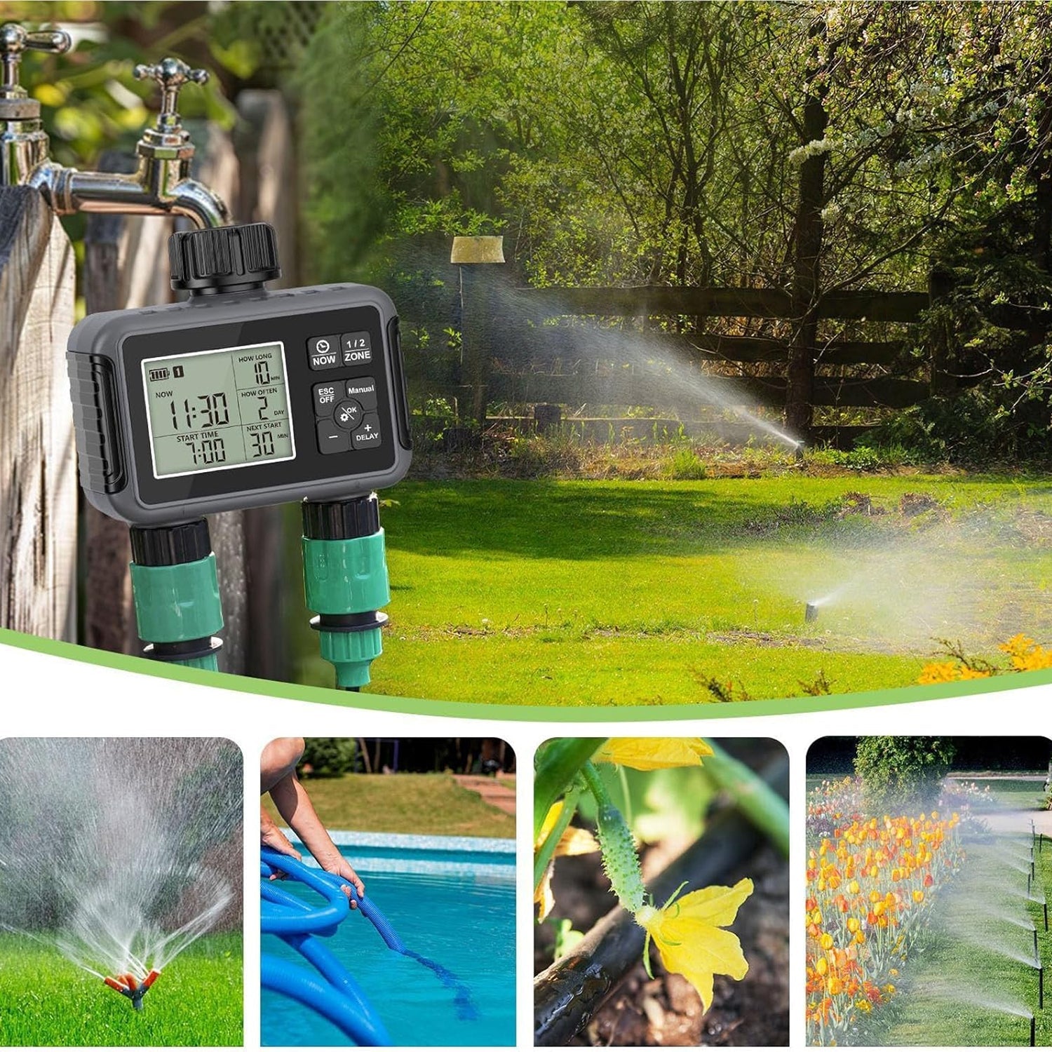 WiseDrox Smart Sprinkler Controller - Wi-Fi Irrigation System Timer
