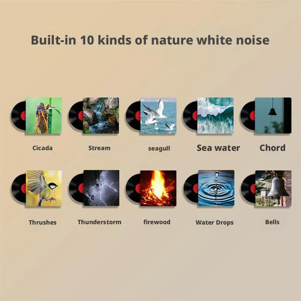 WixPowi Smart Baby White Noise Machine with RGB Infinite Dimming, 30-Hour High-Endurance Battery and 10 Premium Sleep Tracks