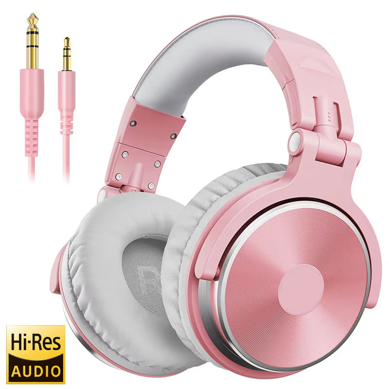 ZetaNase Studio Headphones 50mm Drivers 3.5/6.3mm Dual-Interface Foldable Monitor